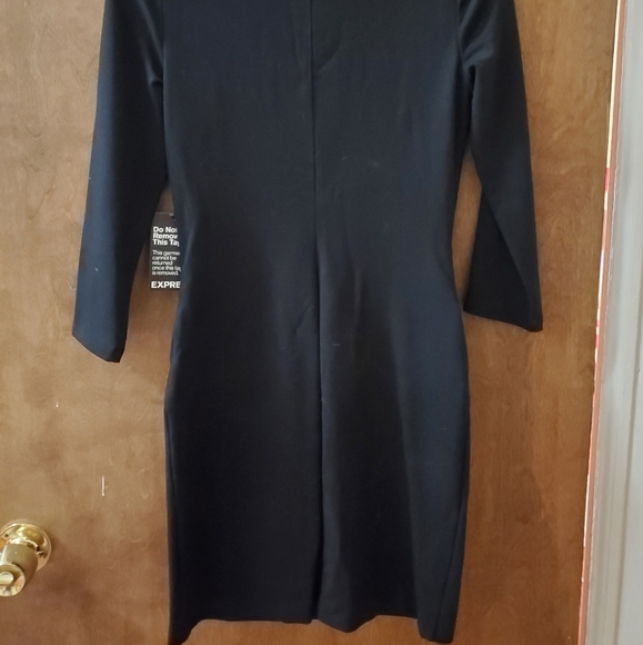 Express Knee Length Black Dress - Picture 8 of 8
